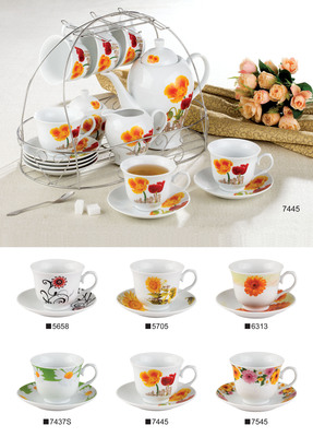 cup&saucer -15pcs